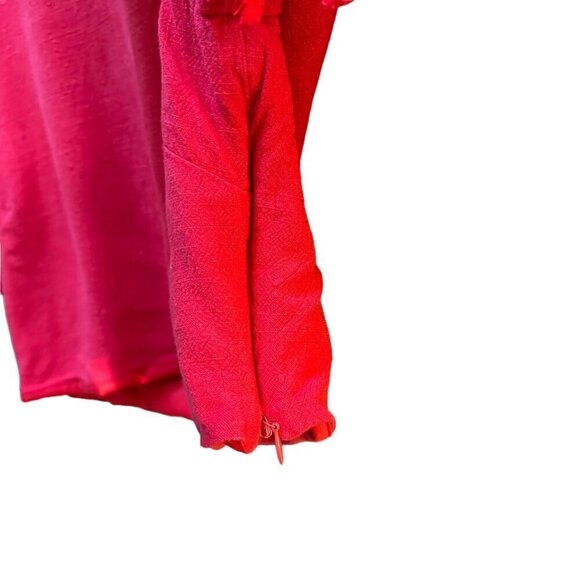 Lulus Made for‎ Madrid Red Tasseled Cropped Top Linen Rayon Women's Size Large - Picture 6 of 7